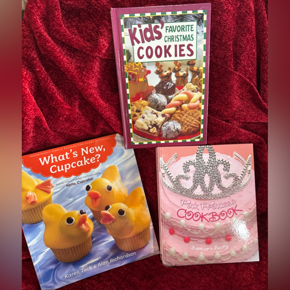 Set of Three Baking and Cookie Cookbooks